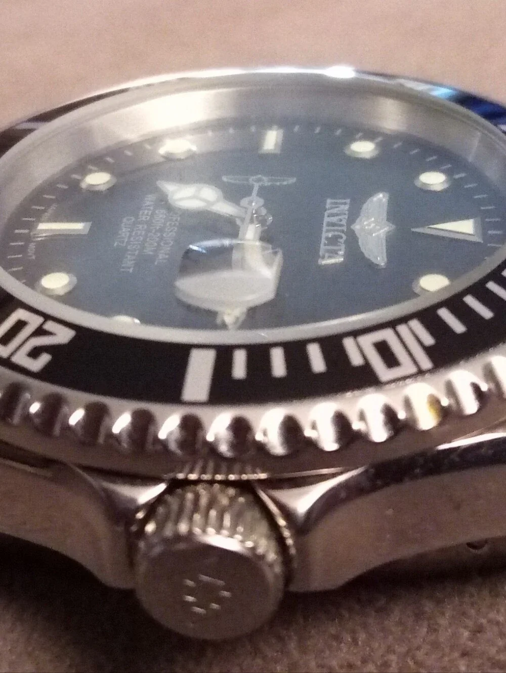 Invicta Men's Stainless Steel Black Dive Watch